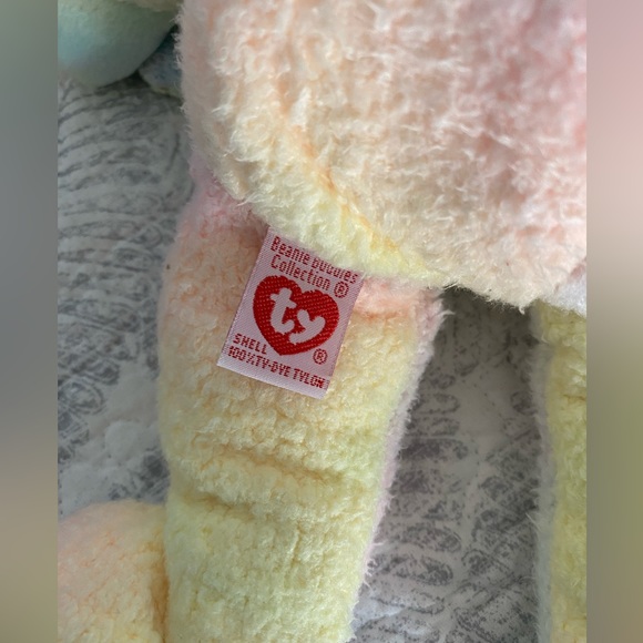 🩵 VINTAGE RETIRED VERY RARE! “Groovy” Matching Set of TWO Ty BUDDY & BABY Bear. - Picture 10 of 11